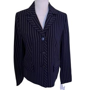 Pendleton Navy Blue/ White Pinstripes Suiting Separates Blazer  8